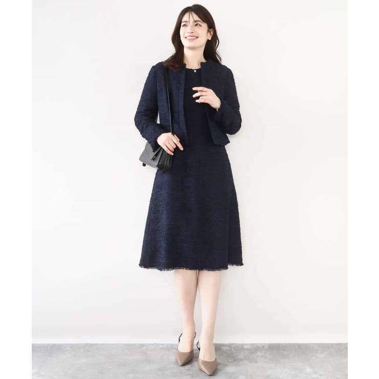 [セットアップ対応]ツイードデザインワンピース/WEB限定 | OFUON | 詳細画像5 