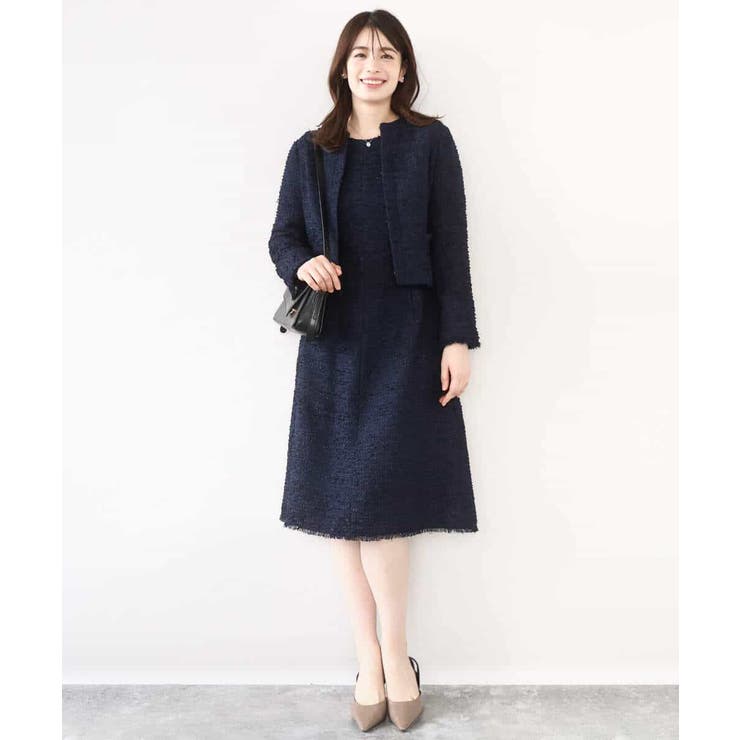 [セットアップ対応]ツイードデザインワンピース/WEB限定 | OFUON | 詳細画像8 