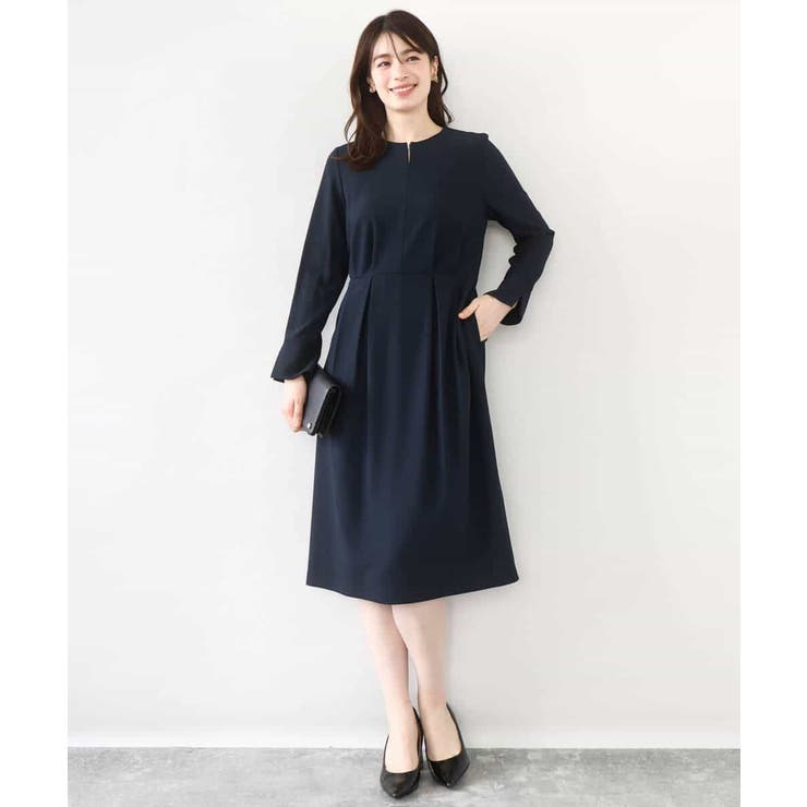 ウエストタックワンピース/洗える/WEB限定サイズあり | OFUON | 詳細画像2 