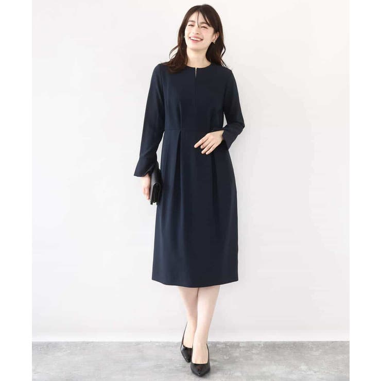ウエストタックワンピース/洗える/WEB限定サイズあり | OFUON | 詳細画像3 