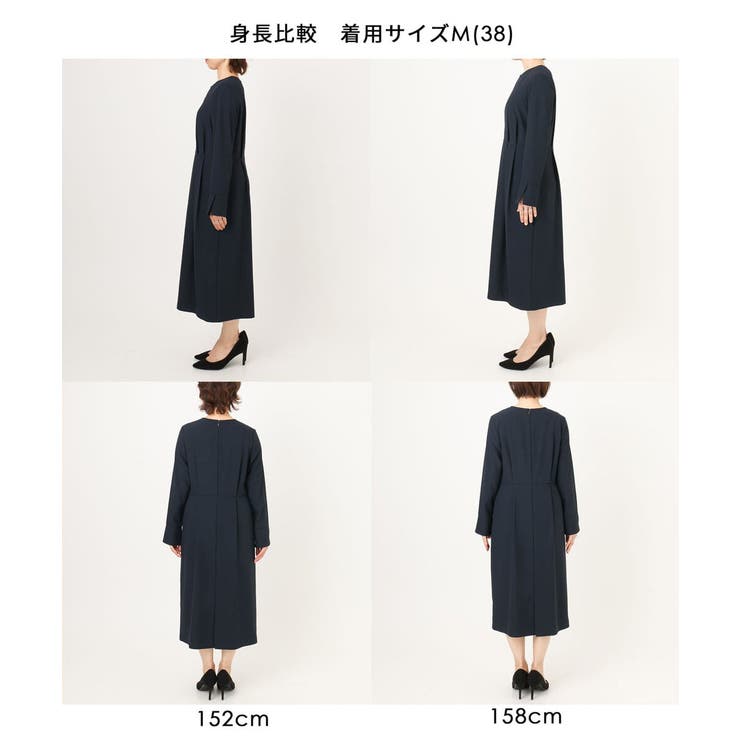ウエストタックワンピース/洗える/WEB限定サイズあり | OFUON | 詳細画像31 