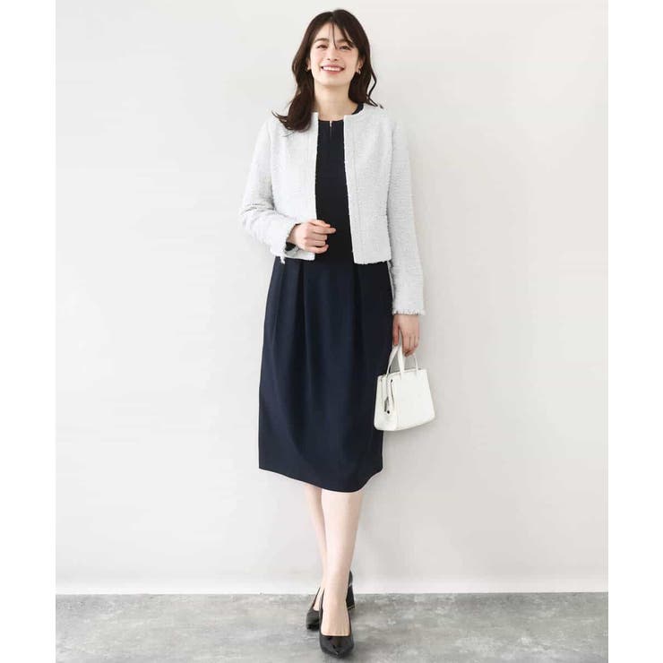 ウエストタックワンピース/洗える/WEB限定サイズあり | OFUON | 詳細画像8 