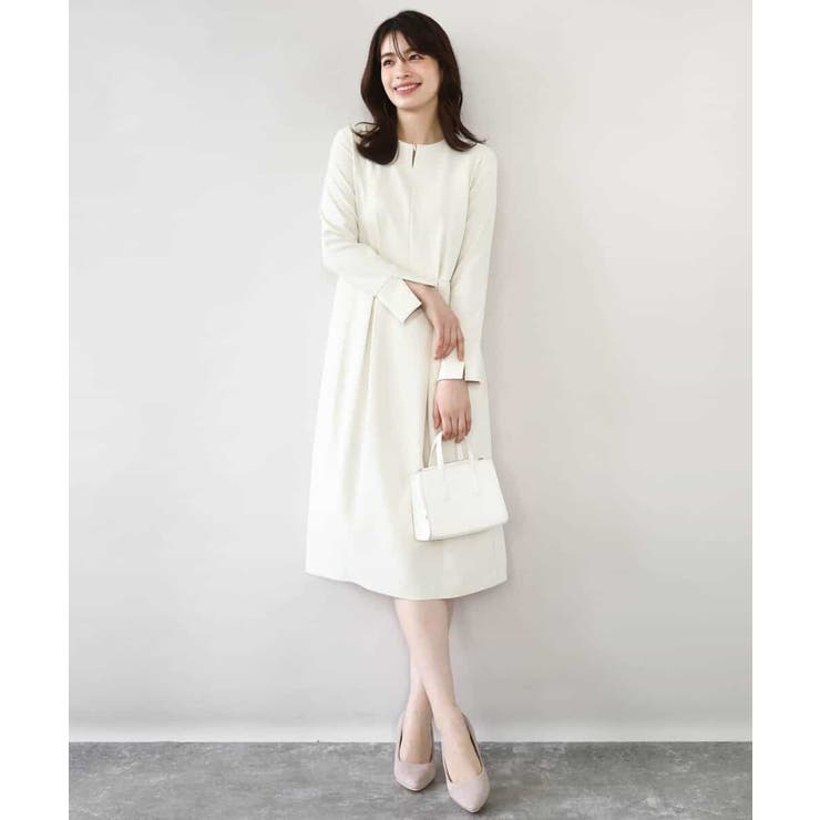 ウエストタックワンピース/洗える/WEB限定サイズあり | OFUON | 詳細画像9 