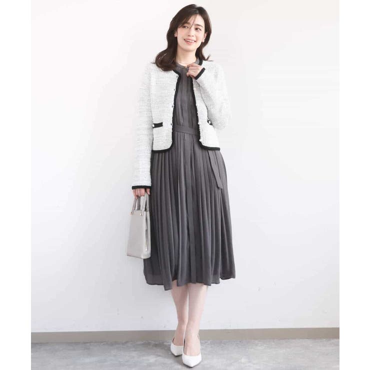 プリーツジョーゼットワンピース/洗える/WEB限定サイズあり | OFUON | 詳細画像13 