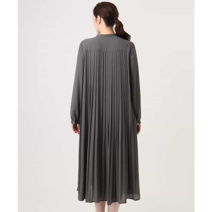 プリーツジョーゼットワンピース/洗える/WEB限定サイズあり | OFUON | 詳細画像17 