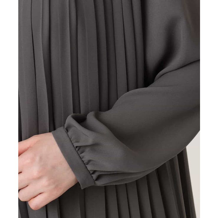 プリーツジョーゼットワンピース/洗える/WEB限定サイズあり | OFUON | 詳細画像20 