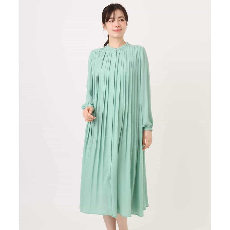 プリーツジョーゼットワンピース/洗える/WEB限定サイズあり | OFUON | 詳細画像27 