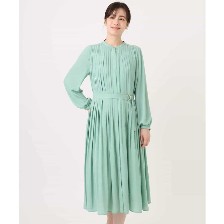 プリーツジョーゼットワンピース/洗える/WEB限定サイズあり | OFUON | 詳細画像28 