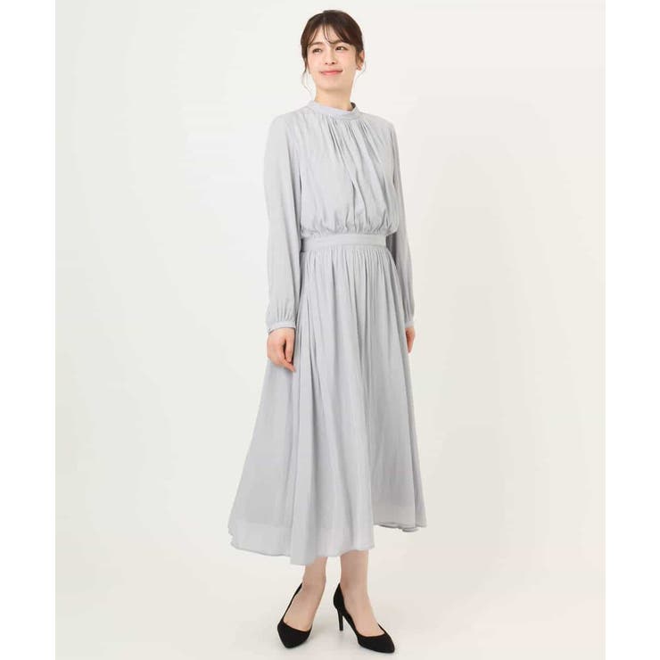 パウダーサテン ボウタイワンピース/洗える/WEB限定サイズあり | OFUON | 詳細画像18 