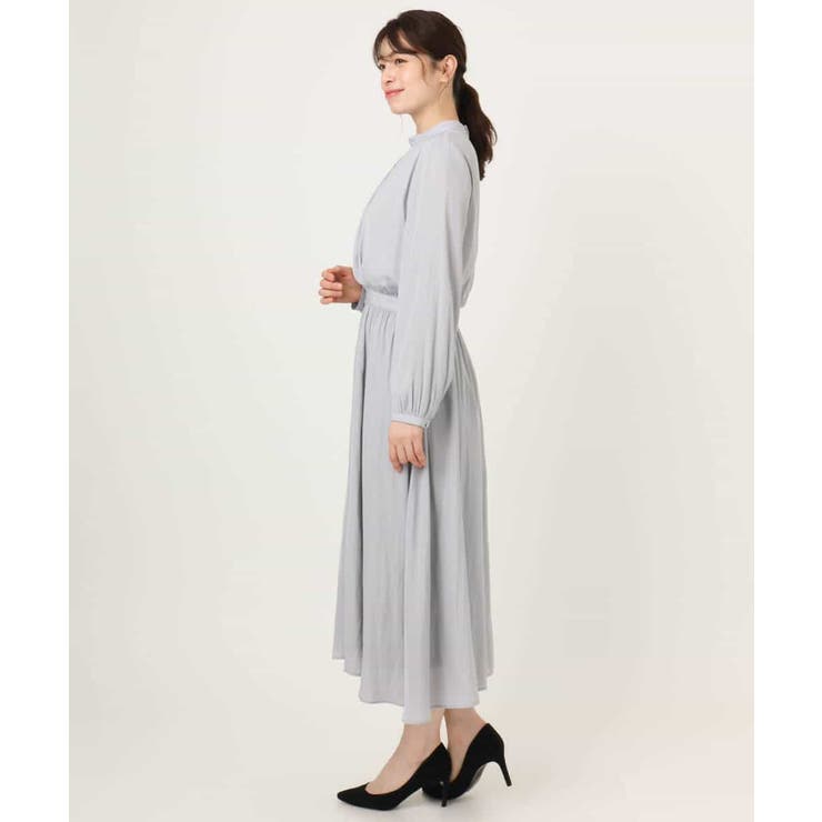 パウダーサテン ボウタイワンピース/洗える/WEB限定サイズあり | OFUON | 詳細画像19 