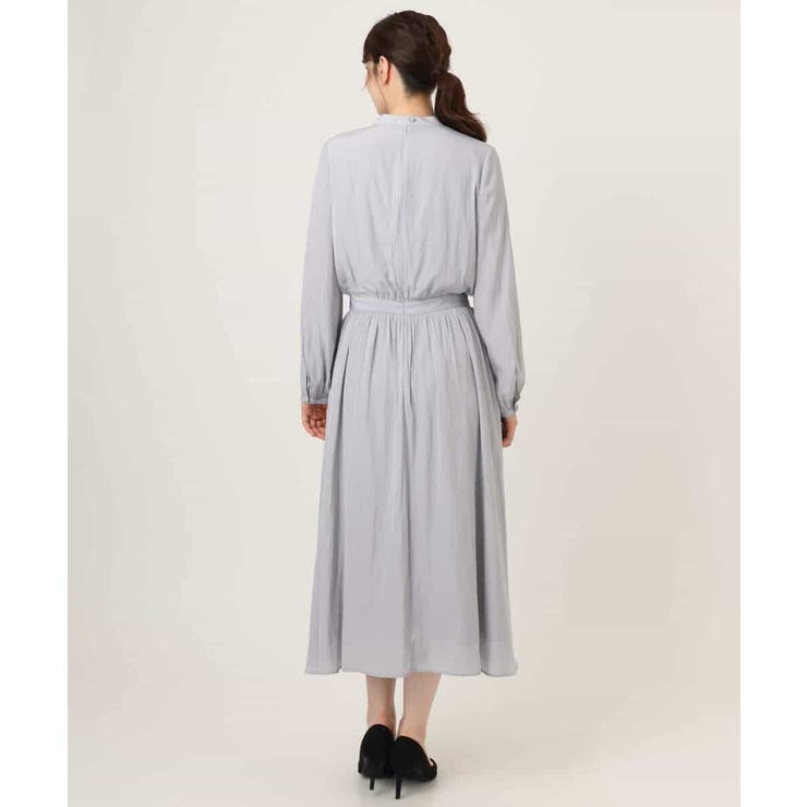 パウダーサテン ボウタイワンピース/洗える/WEB限定サイズあり | OFUON | 詳細画像20 