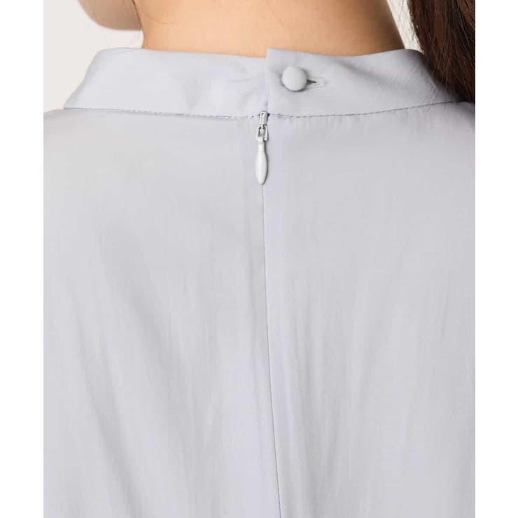 パウダーサテン ボウタイワンピース/洗える/WEB限定サイズあり | OFUON | 詳細画像22 