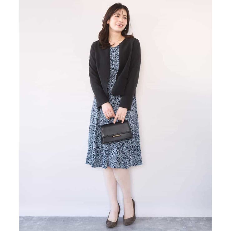 カリグラフィープリント ジャージワンピース/洗える/WEB限定サイズあり | OFUON | 詳細画像14 