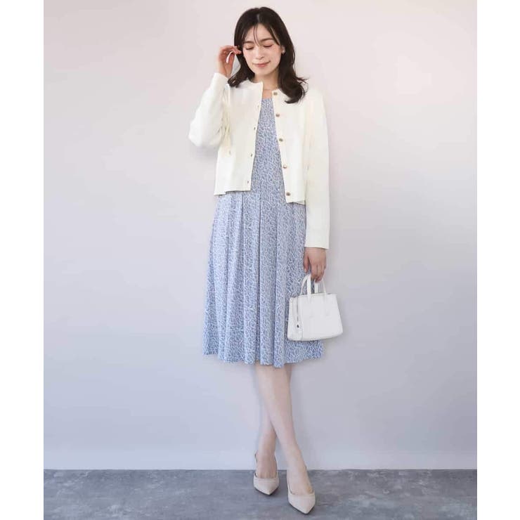 カリグラフィープリント ジャージワンピース/洗える/WEB限定サイズあり | OFUON | 詳細画像18 