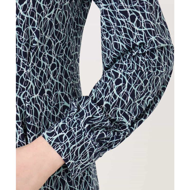 カリグラフィープリント ジャージワンピース/洗える/WEB限定サイズあり | OFUON | 詳細画像23 