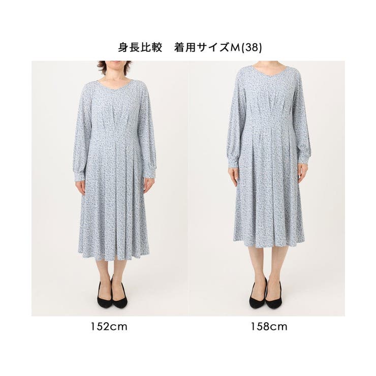 カリグラフィープリント ジャージワンピース/洗える/WEB限定サイズあり | OFUON | 詳細画像28 