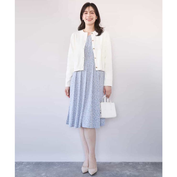 カリグラフィープリント ジャージワンピース/洗える/WEB限定サイズあり | OFUON | 詳細画像5 