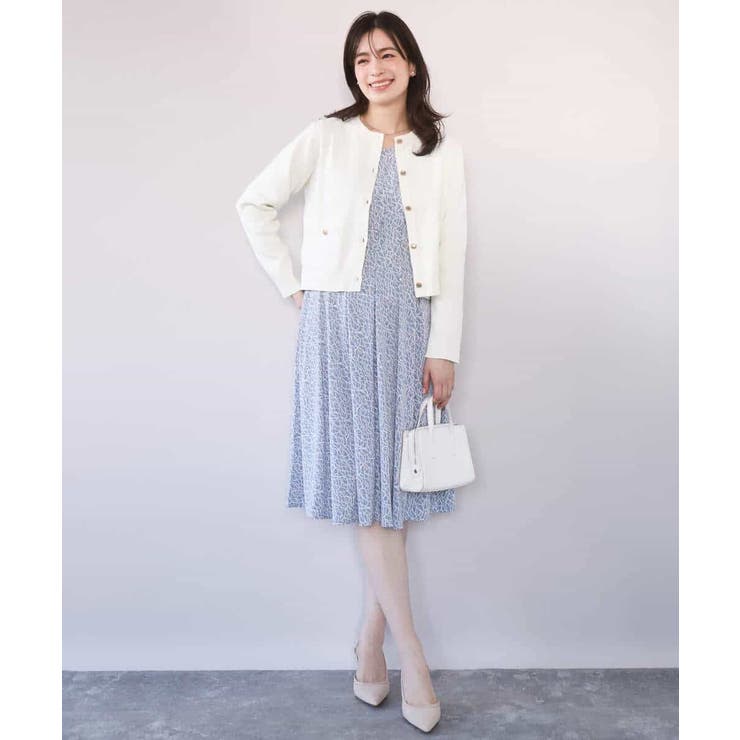 カリグラフィープリント ジャージワンピース/洗える/WEB限定サイズあり | OFUON | 詳細画像7 