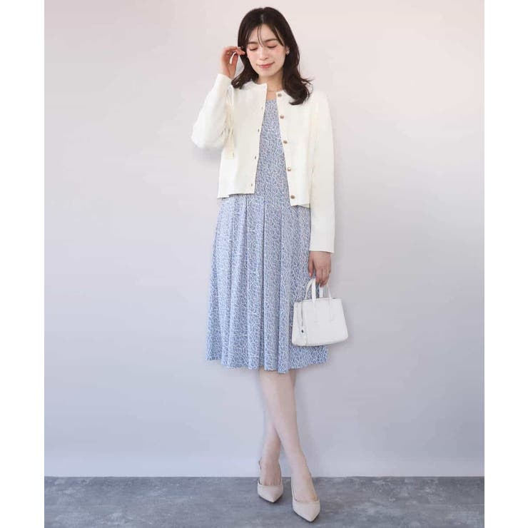 カリグラフィープリント ジャージワンピース/洗える/WEB限定サイズあり | OFUON | 詳細画像8 