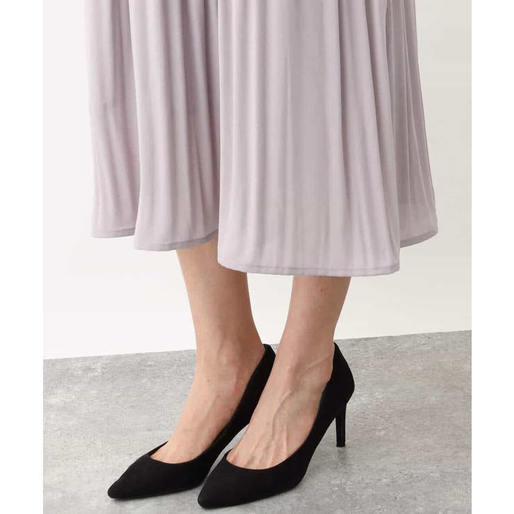 シフォンジョーゼットフリルネックプリーツワンピース/洗える | OFUON | 詳細画像39 