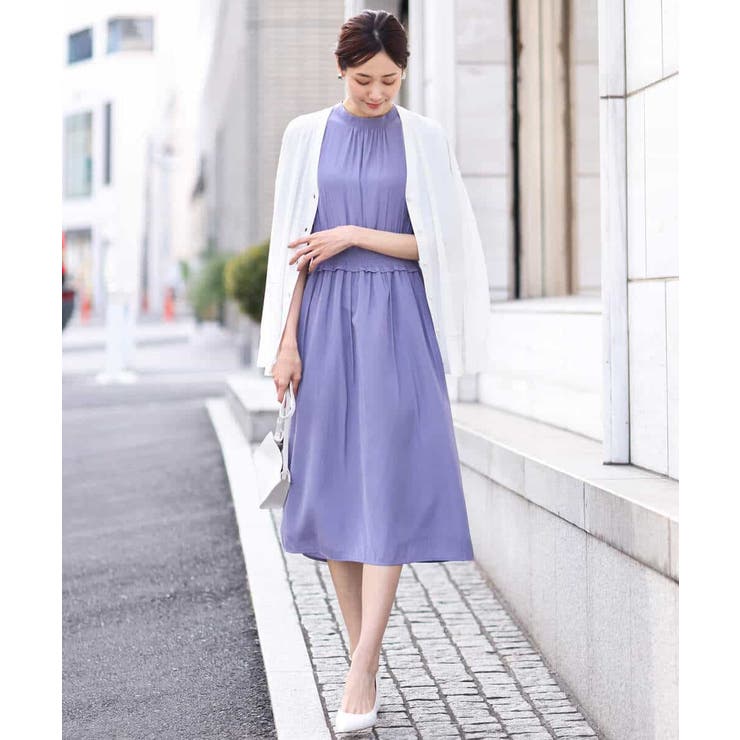 パウダーサテンシャーリングワンピース/洗える | OFUON | 詳細画像15 