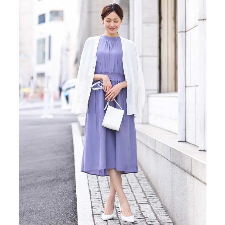 パウダーサテンシャーリングワンピース/洗える | OFUON | 詳細画像17 