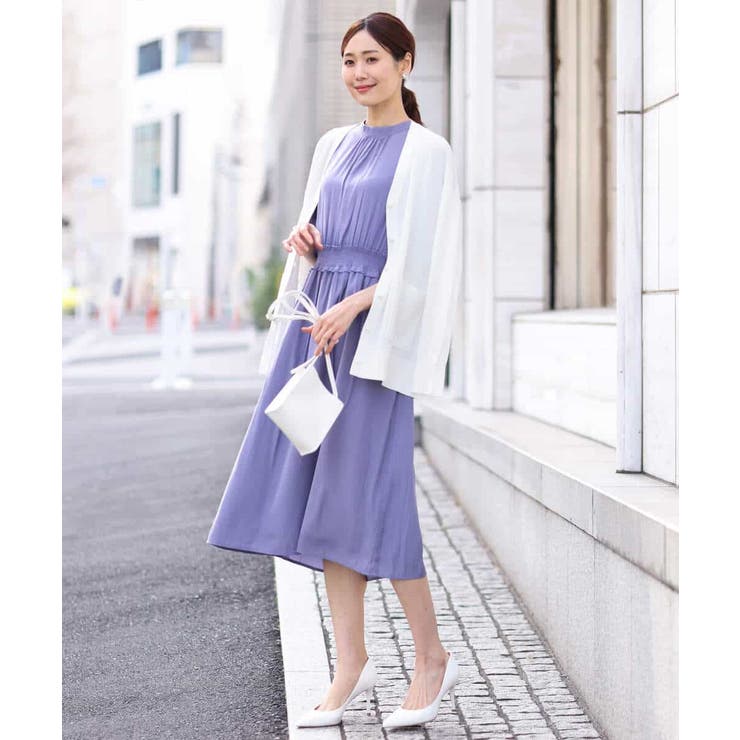 パウダーサテンシャーリングワンピース/洗える | OFUON | 詳細画像18 