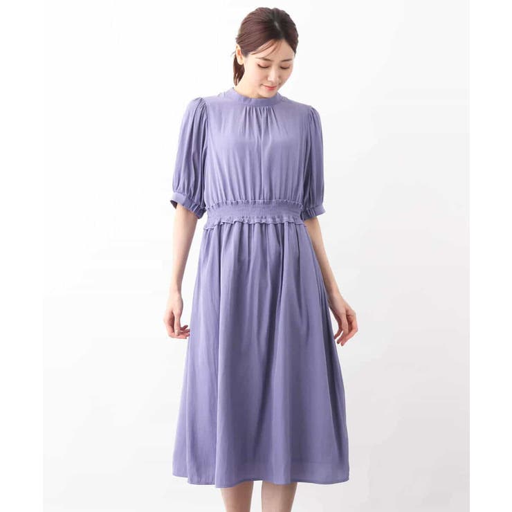 パウダーサテンシャーリングワンピース/洗える | OFUON | 詳細画像19 