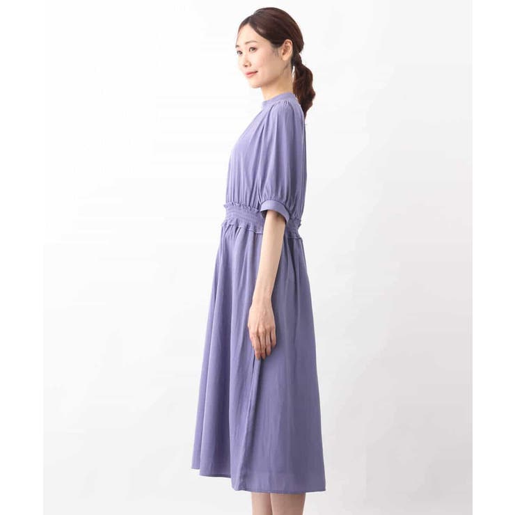 パウダーサテンシャーリングワンピース/洗える | OFUON | 詳細画像20 