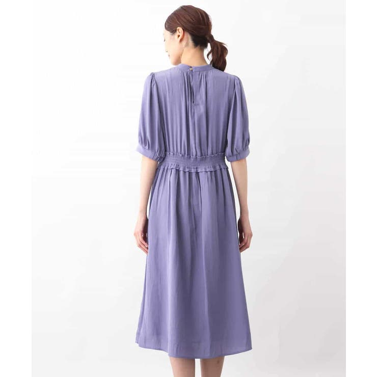 パウダーサテンシャーリングワンピース/洗える | OFUON | 詳細画像21 