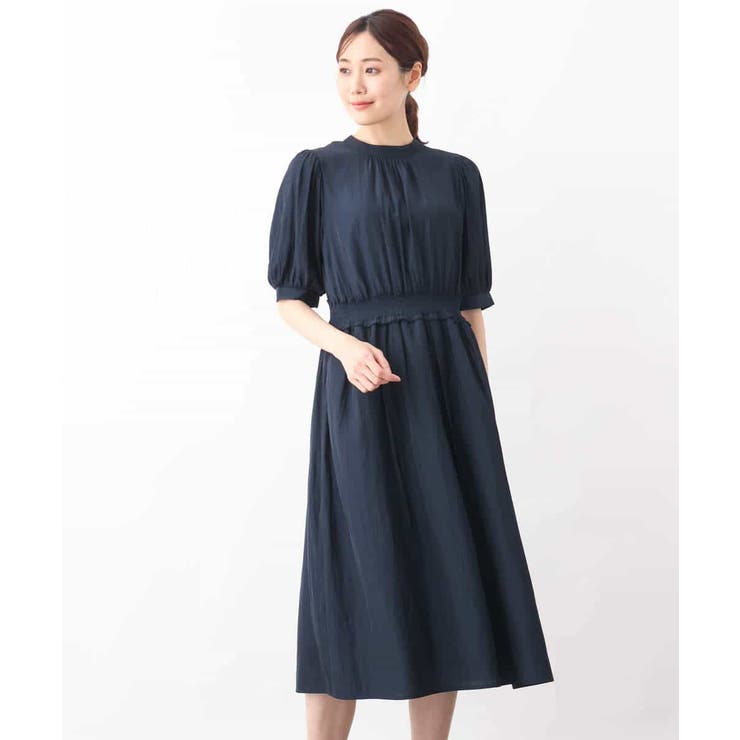 パウダーサテンシャーリングワンピース/洗える | OFUON | 詳細画像27 