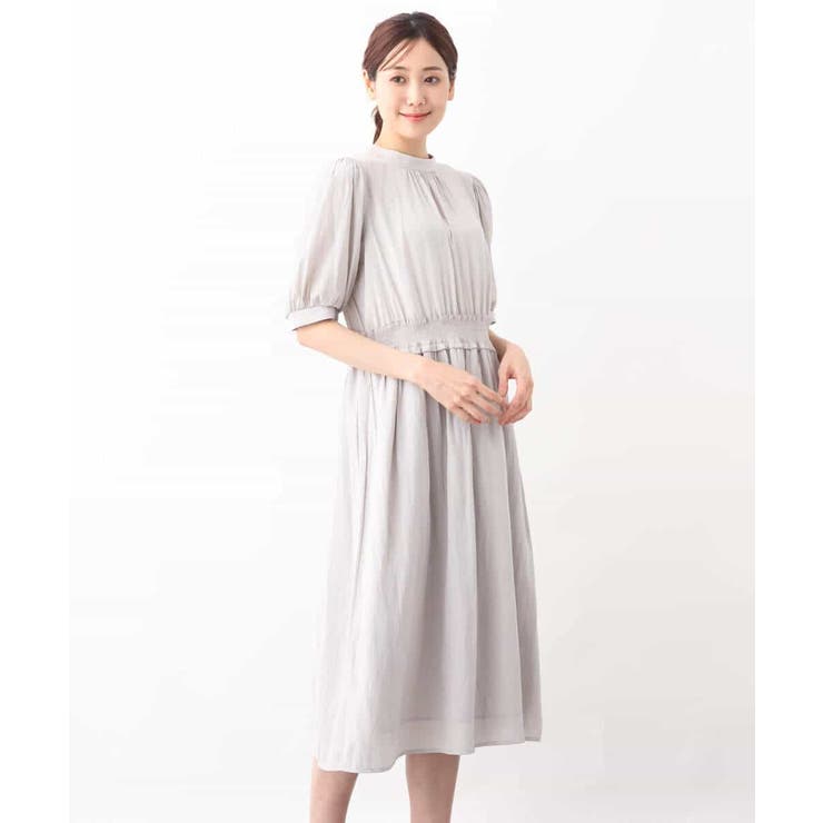 パウダーサテンシャーリングワンピース/洗える | OFUON | 詳細画像28 