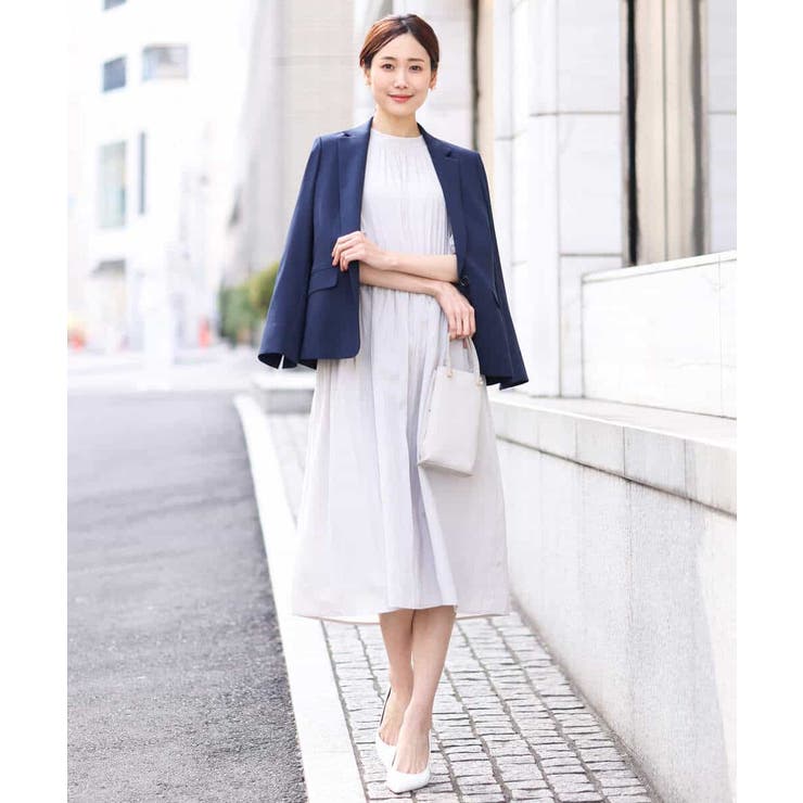 パウダーサテンシャーリングワンピース/洗える | OFUON | 詳細画像5 