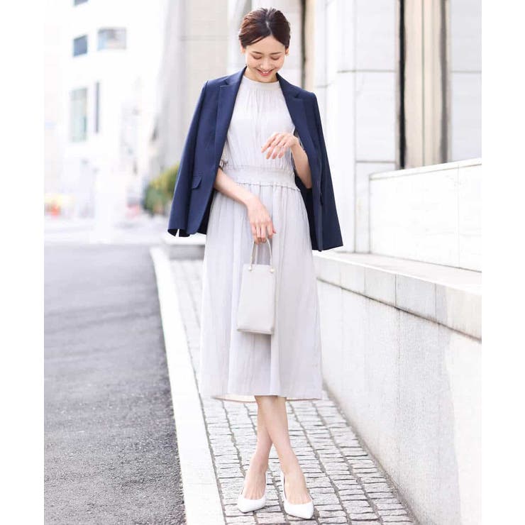 パウダーサテンシャーリングワンピース/洗える | OFUON | 詳細画像6 