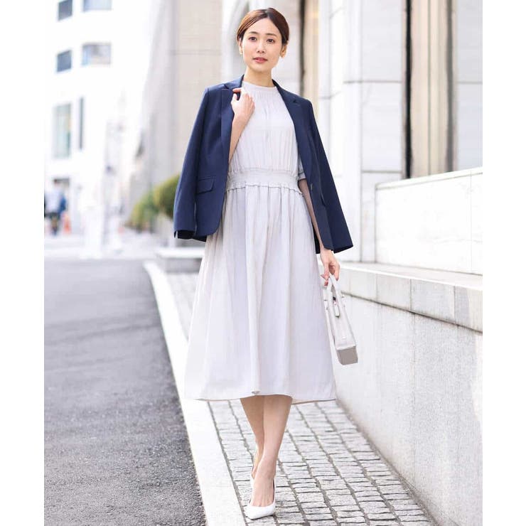 パウダーサテンシャーリングワンピース/洗える | OFUON | 詳細画像8 