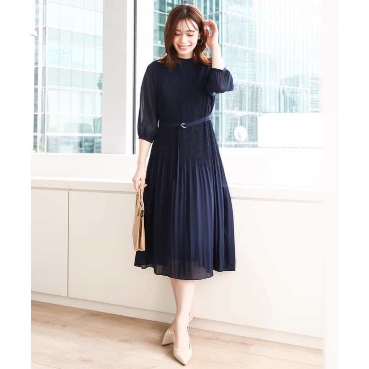 シフォンプリーツワンピース/洗える/WEB限定サイズあり | OFUON | 詳細画像28 