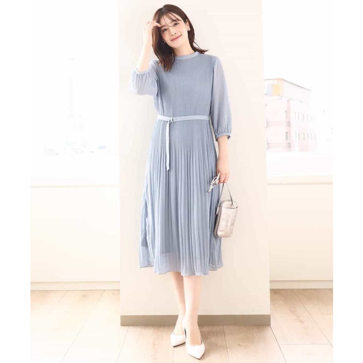 シフォンプリーツワンピース/洗える/WEB限定サイズあり | OFUON | 詳細画像5 