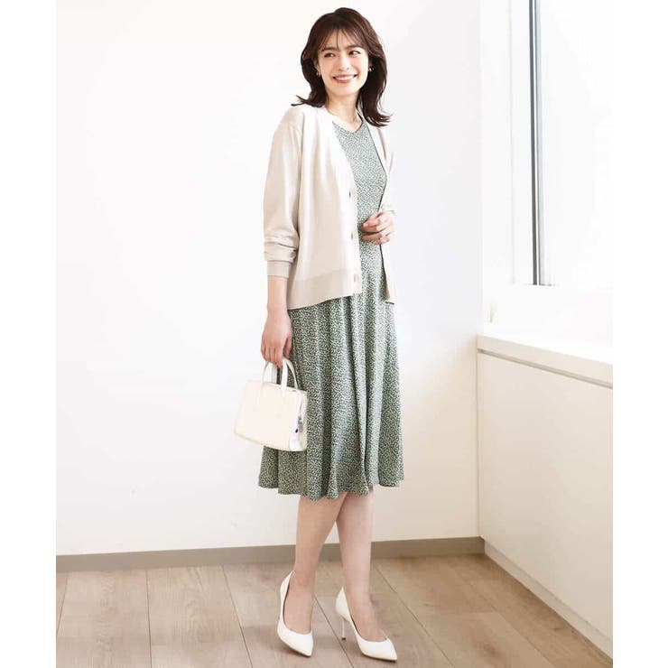 フレアスリーブ小花柄ワンピース/洗える/WEB限定サイズあり | OFUON | 詳細画像20 