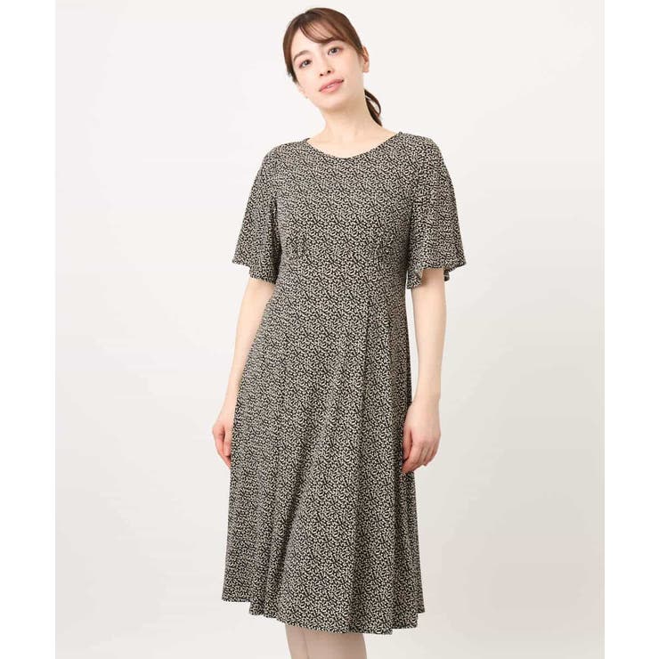 フレアスリーブ小花柄ワンピース/洗える/WEB限定サイズあり | OFUON | 詳細画像29 