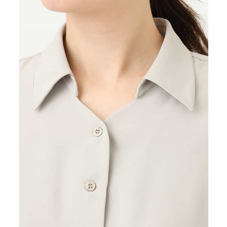 スキッパーネックシャツワンピース/洗える/WEB限定サイズあり | OFUON | 詳細画像17 