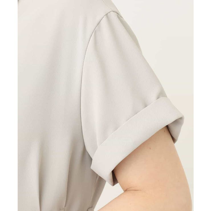 スキッパーネックシャツワンピース/洗える/WEB限定サイズあり | OFUON | 詳細画像18 