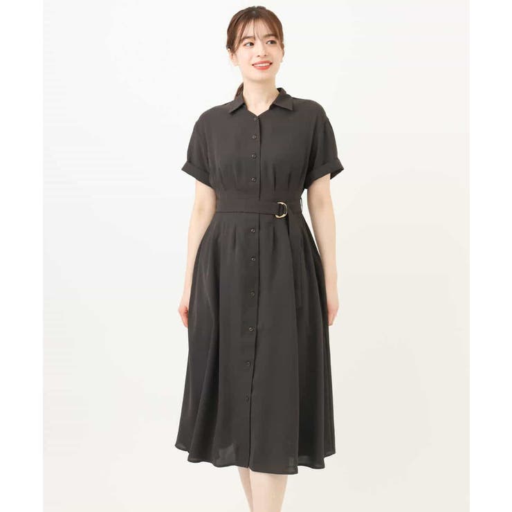 スキッパーネックシャツワンピース/洗える/WEB限定サイズあり | OFUON | 詳細画像23 