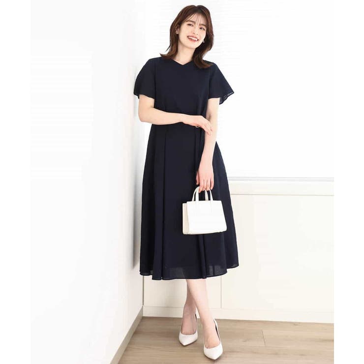 VネックAラインシルエットワンピース/洗える/WEB限定サイズあり | OFUON | 詳細画像31 