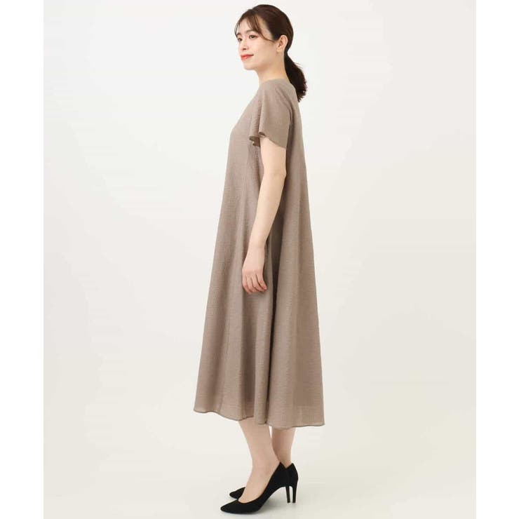 VネックAラインシルエットワンピース/洗える/WEB限定サイズあり | OFUON | 詳細画像36 