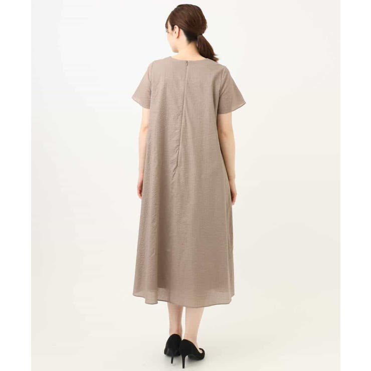 VネックAラインシルエットワンピース/洗える/WEB限定サイズあり | OFUON | 詳細画像37 