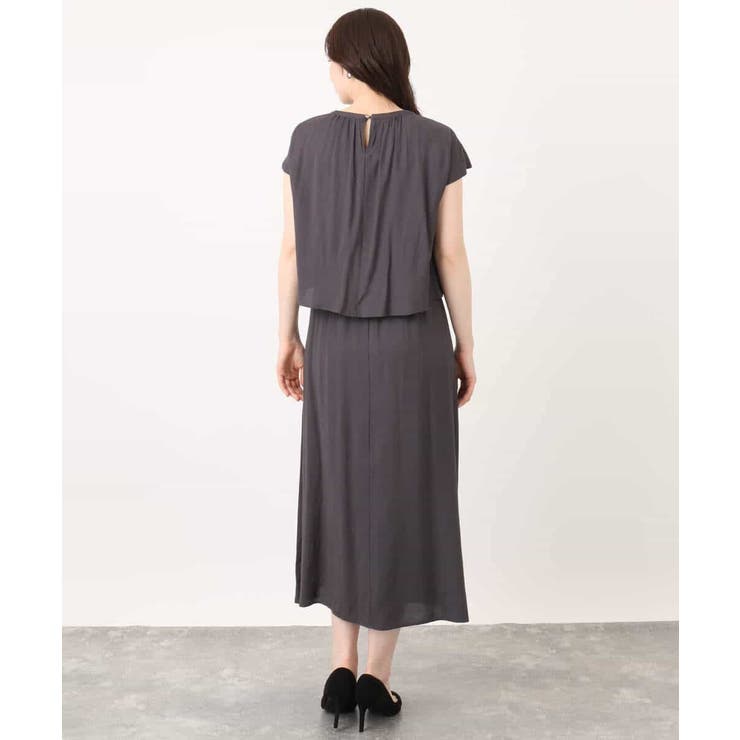 リネンライクウエスト切り替えワンピース/洗える/WEB限定 | OFUON | 詳細画像20 