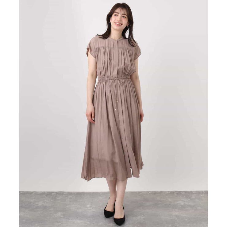 ギャザーデザインワンピース/洗える/WEB限定 | OFUON | 詳細画像28 