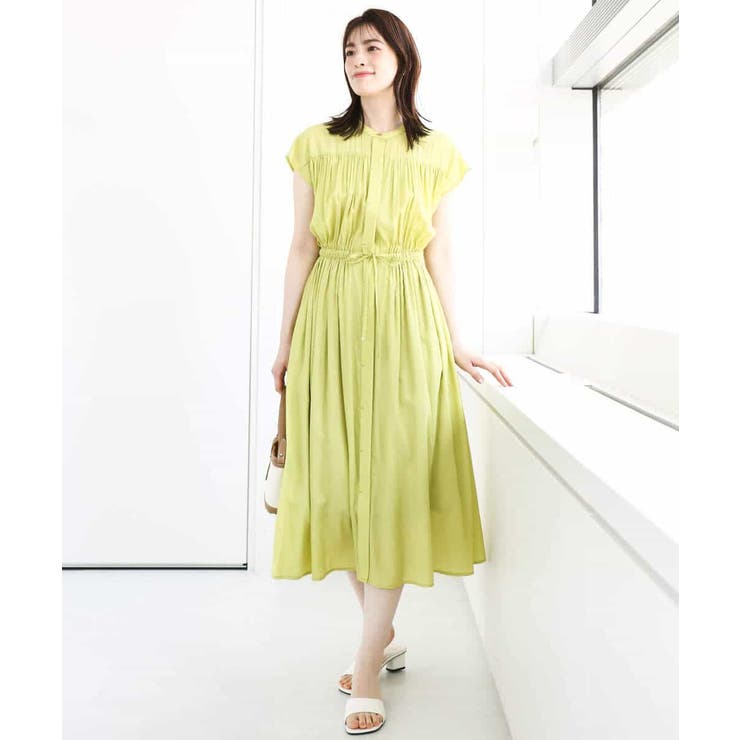 ギャザーデザインワンピース/洗える/WEB限定 | OFUON | 詳細画像7 