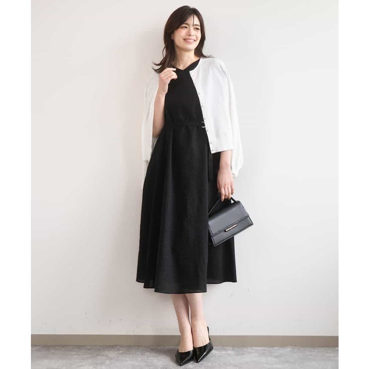 VネックAラインシルエットワンピース/洗える/WEB限定カラーサイズあり | OFUON | 詳細画像11 