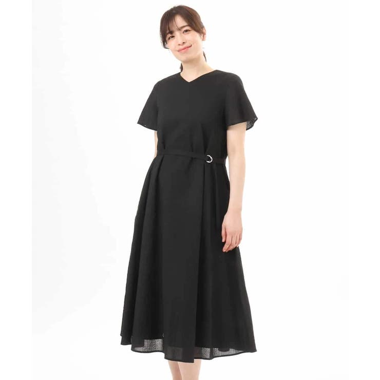 VネックAラインシルエットワンピース/洗える/WEB限定カラーサイズあり | OFUON | 詳細画像39 